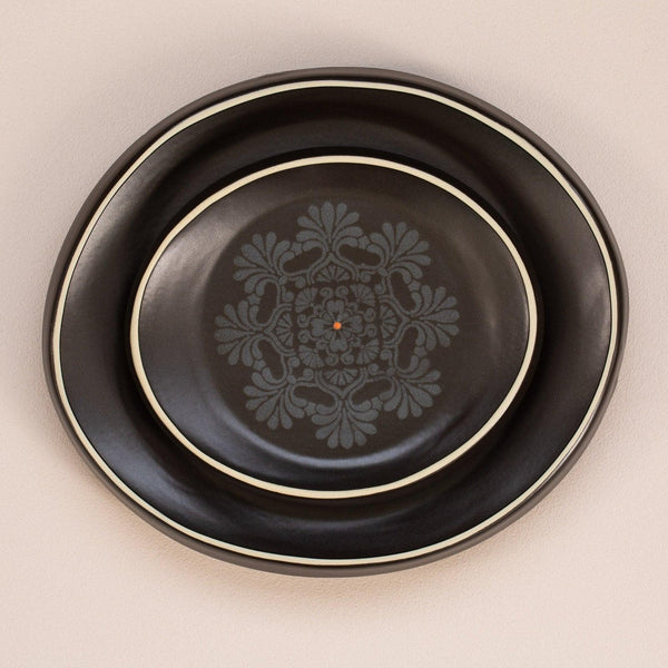 Oval Platters Set Reflection (1 Large & 1 Medium)