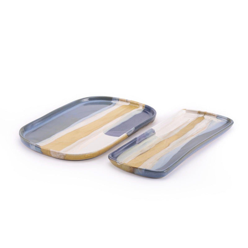 Rectangle Platter Set Tofino (1 Large & 1 Medium)