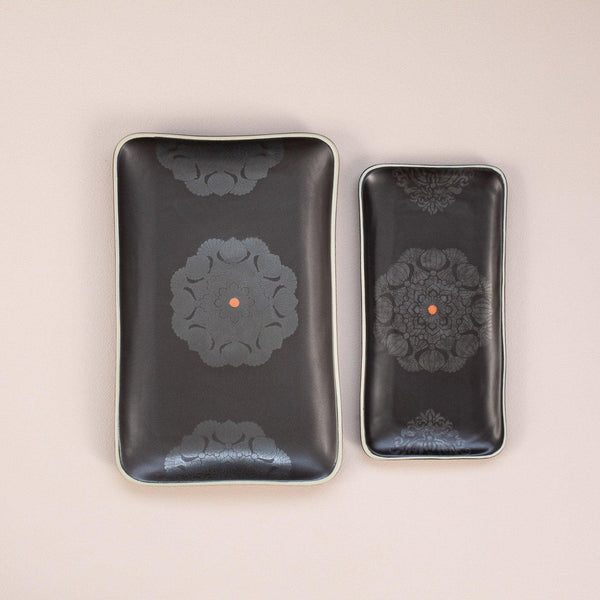 Rectangle Platter Set Reflection (1 Large & 1 Medium)