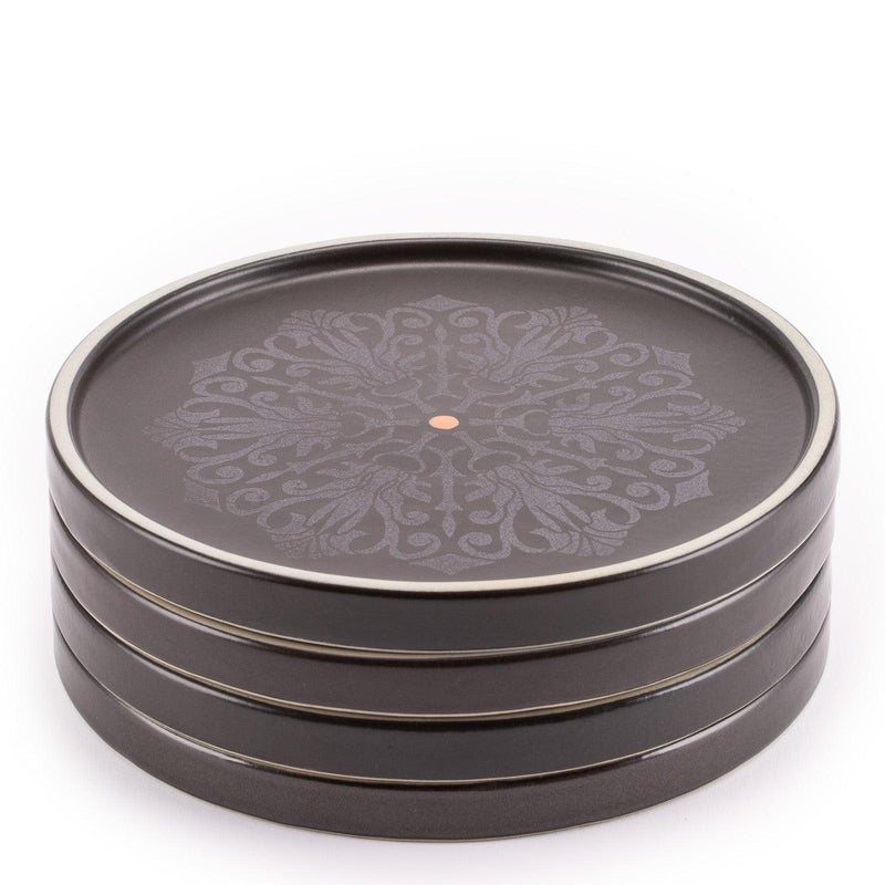 Round Appetizer Platter Reflection (Set of 4)