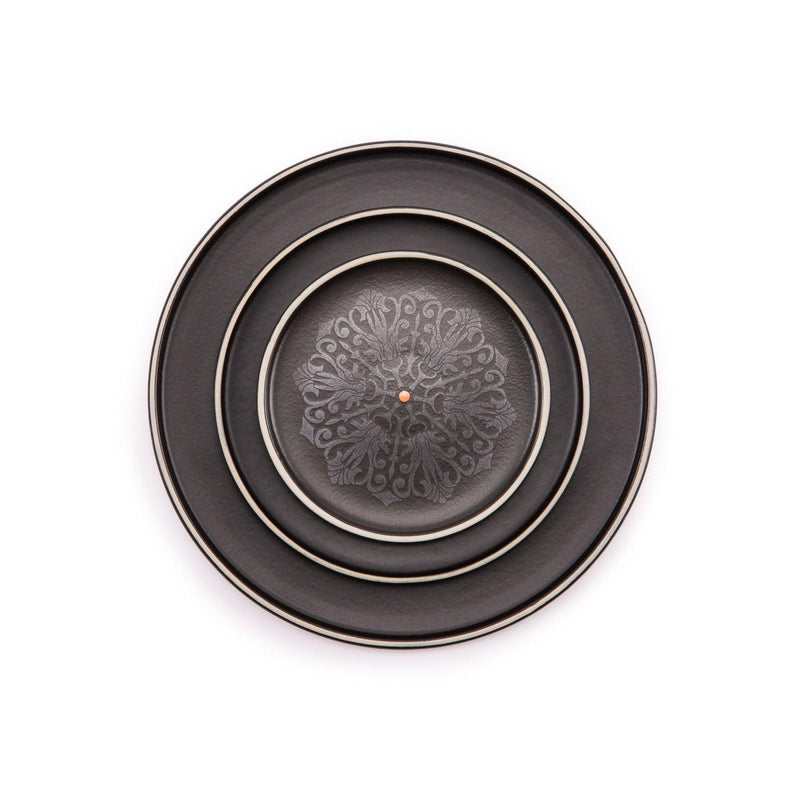 Round Appetizer Platter Reflection (Set of 4)