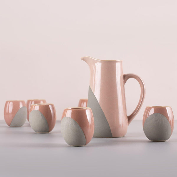 Tumblers and Pitcher Set Bliss (6 tumblers & 1 Pitcher)